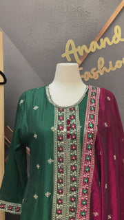 Plus Size Anarkali Kurti Set
