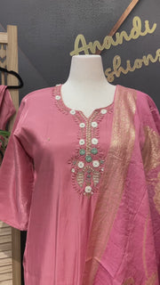 Women’s Plus Size Shimmery Sets Kurti Set