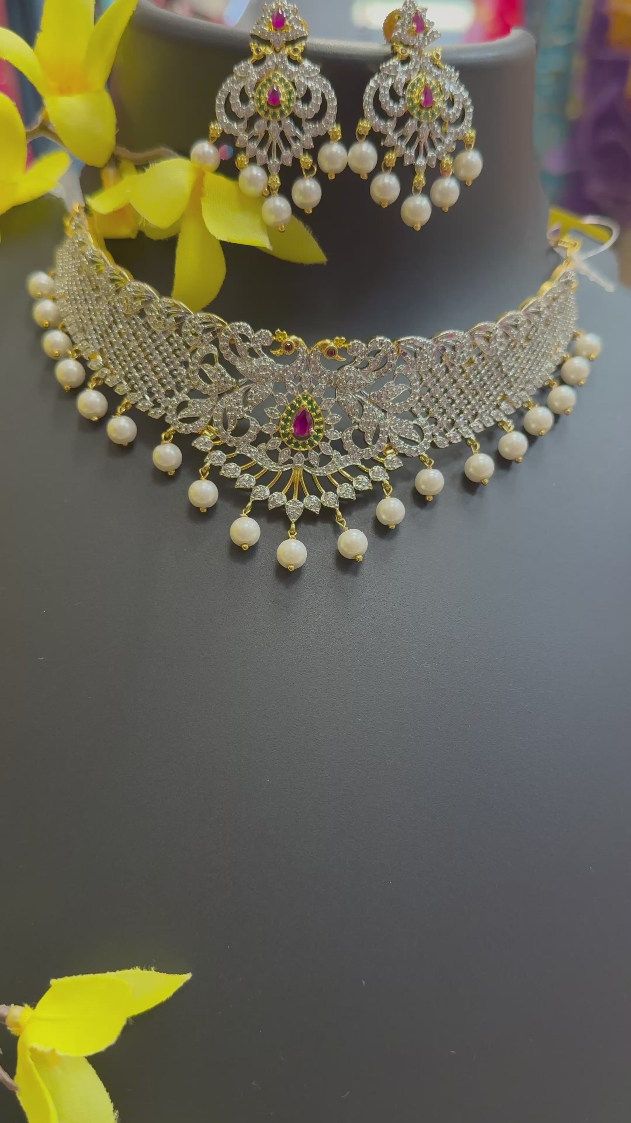 CZ Necklace/Choker set