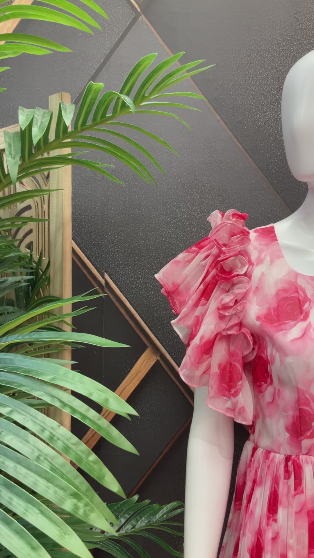 Pink Designer Gown - Elegant Indian Anarkali Ethnic Frock