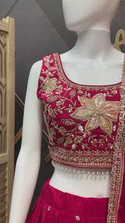 Pink Designer Lehanga set