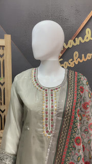 Women’s Grey Sets Kurti Set