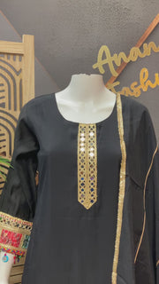 Black Kurti set