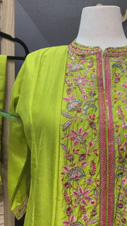 Plus Size Colorful Anarkali Kurti Set