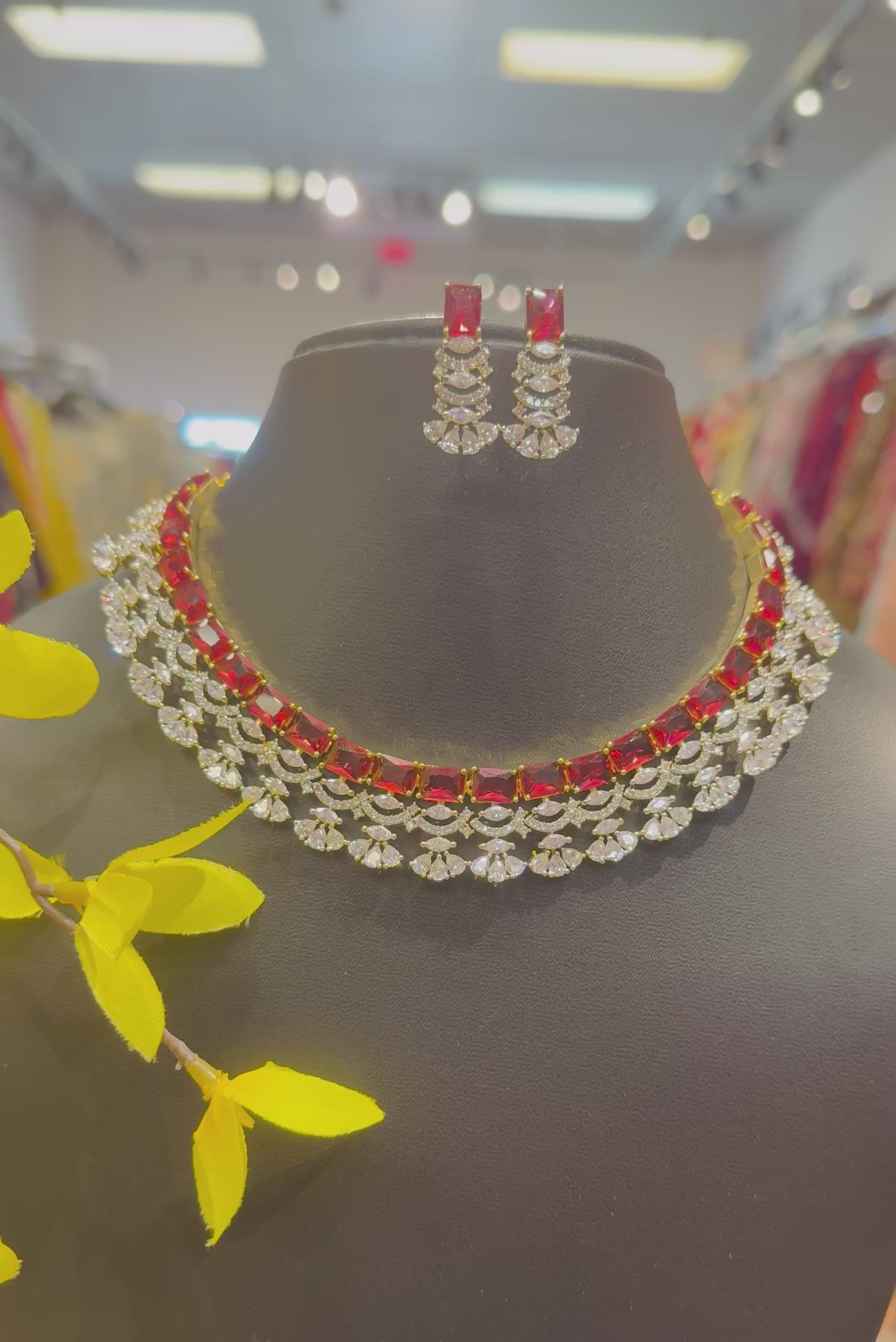 Party Wear CZ Necklace set