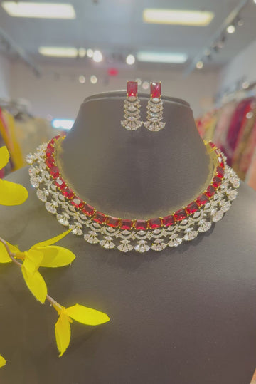 Party Wear CZ Necklace set