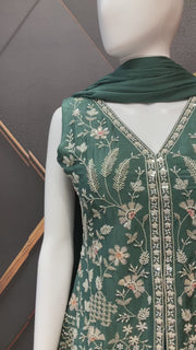 Green Party Wear Palazzo set