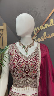 Satin Silk Lehenga Set