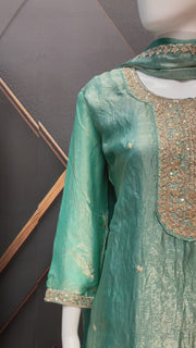 Women’s Pastel Green Party Wear Palazzo Set
