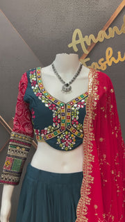 Premium quality-Garba Chaniya Bandhini Choli