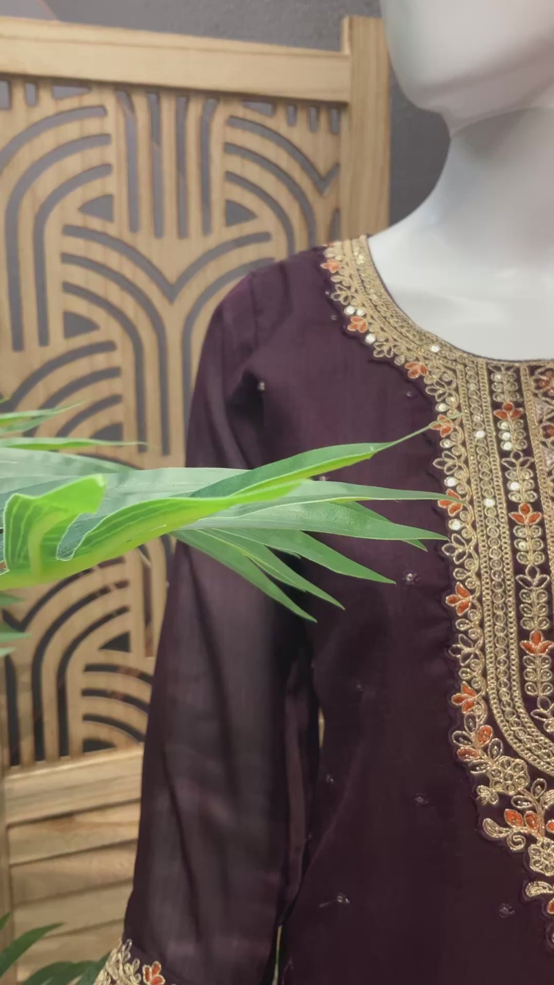 Party Wear Kurti/Chudidhar set with Palazzo pant