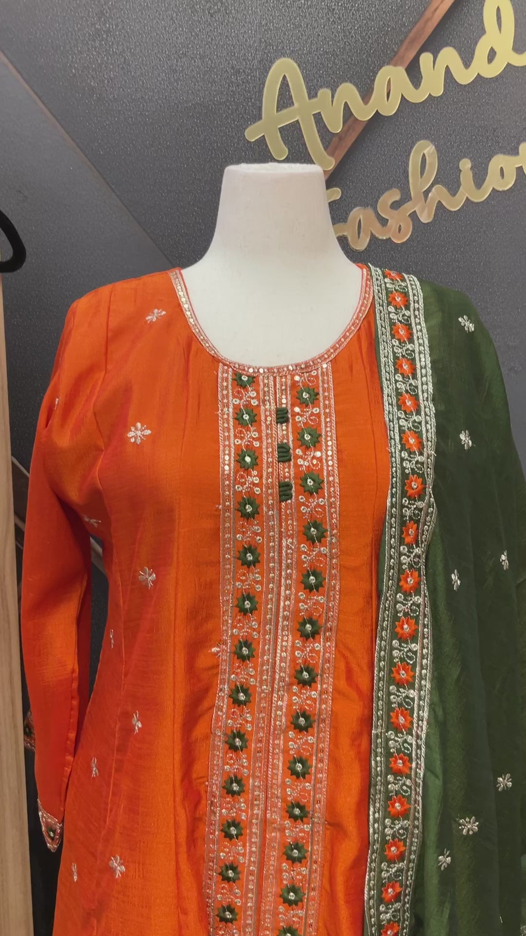 Plus size - Party Wear Anarkali Kurti set