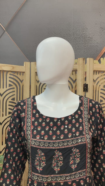 Black long kurti