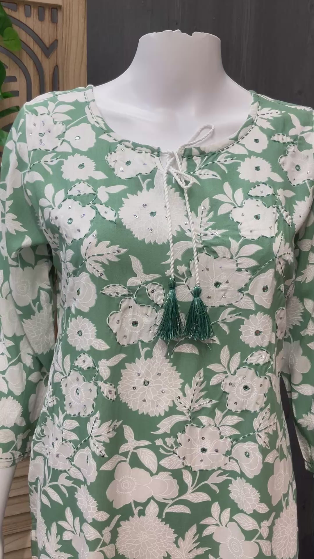 Pure Cotton-Floral Kurti- Size 38/42