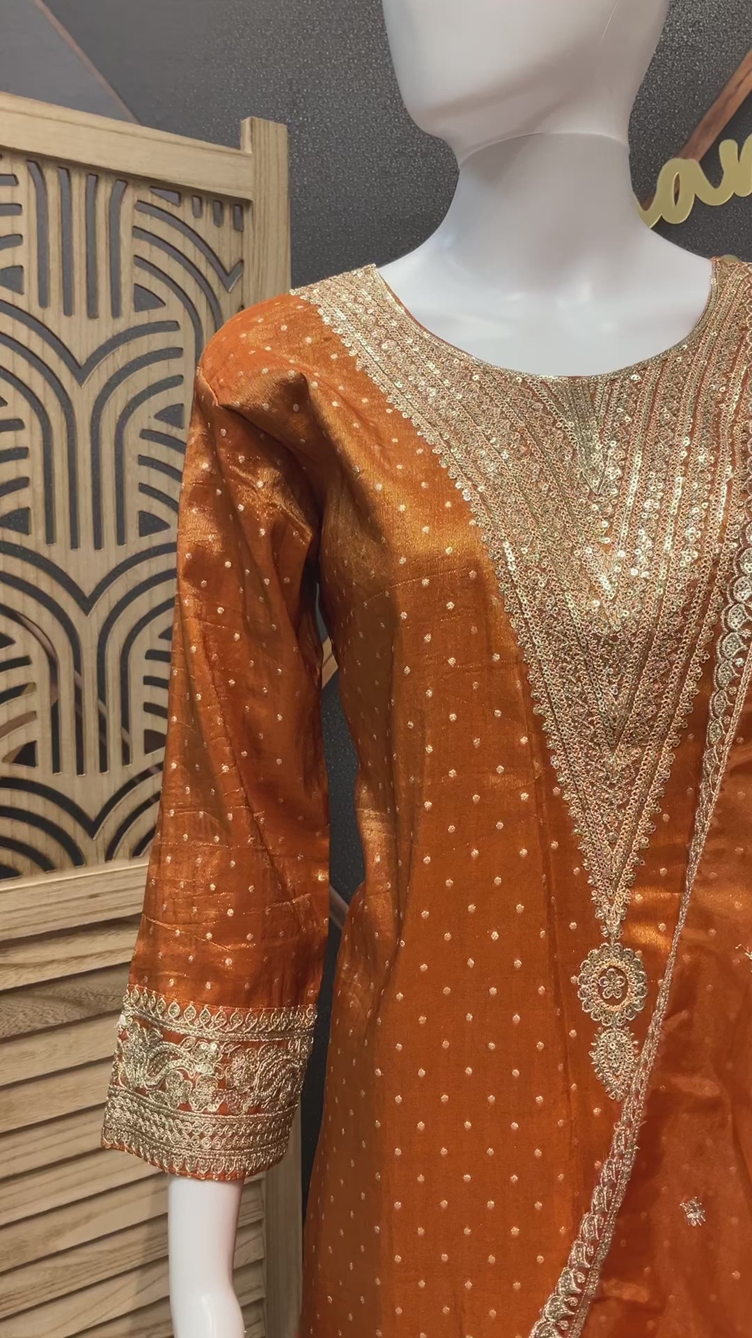 Size 42 - Shimmery Tissue Sharara sets