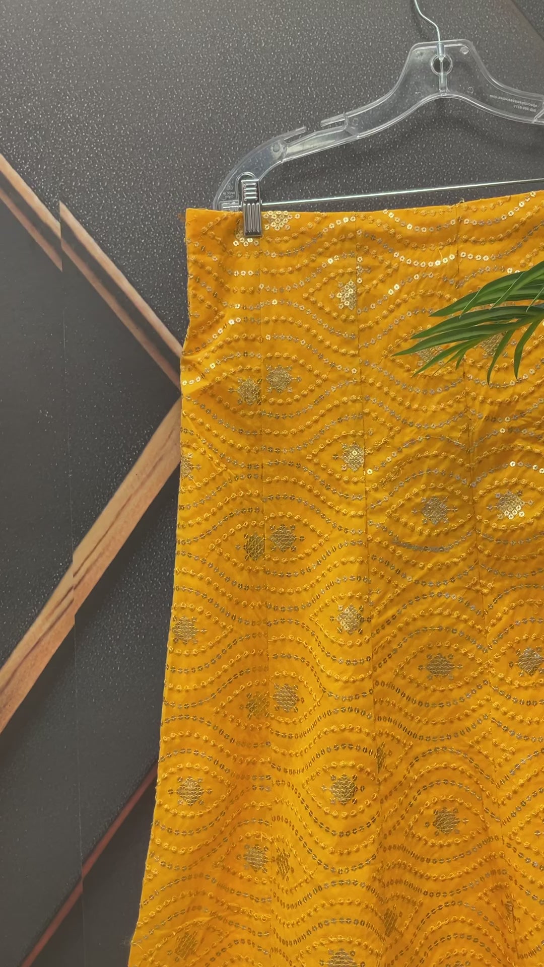 Party Wear Mango yellow lehanga/skirt