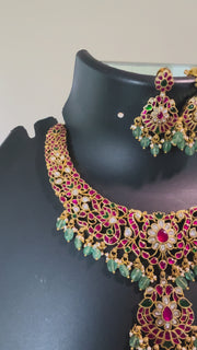 Premium Quality Traditional Jadau Kundan Necklace set