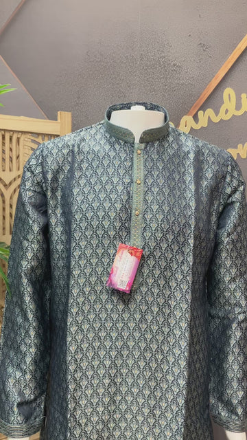 Gray Blue - Mens Wear kurta Pajama Set