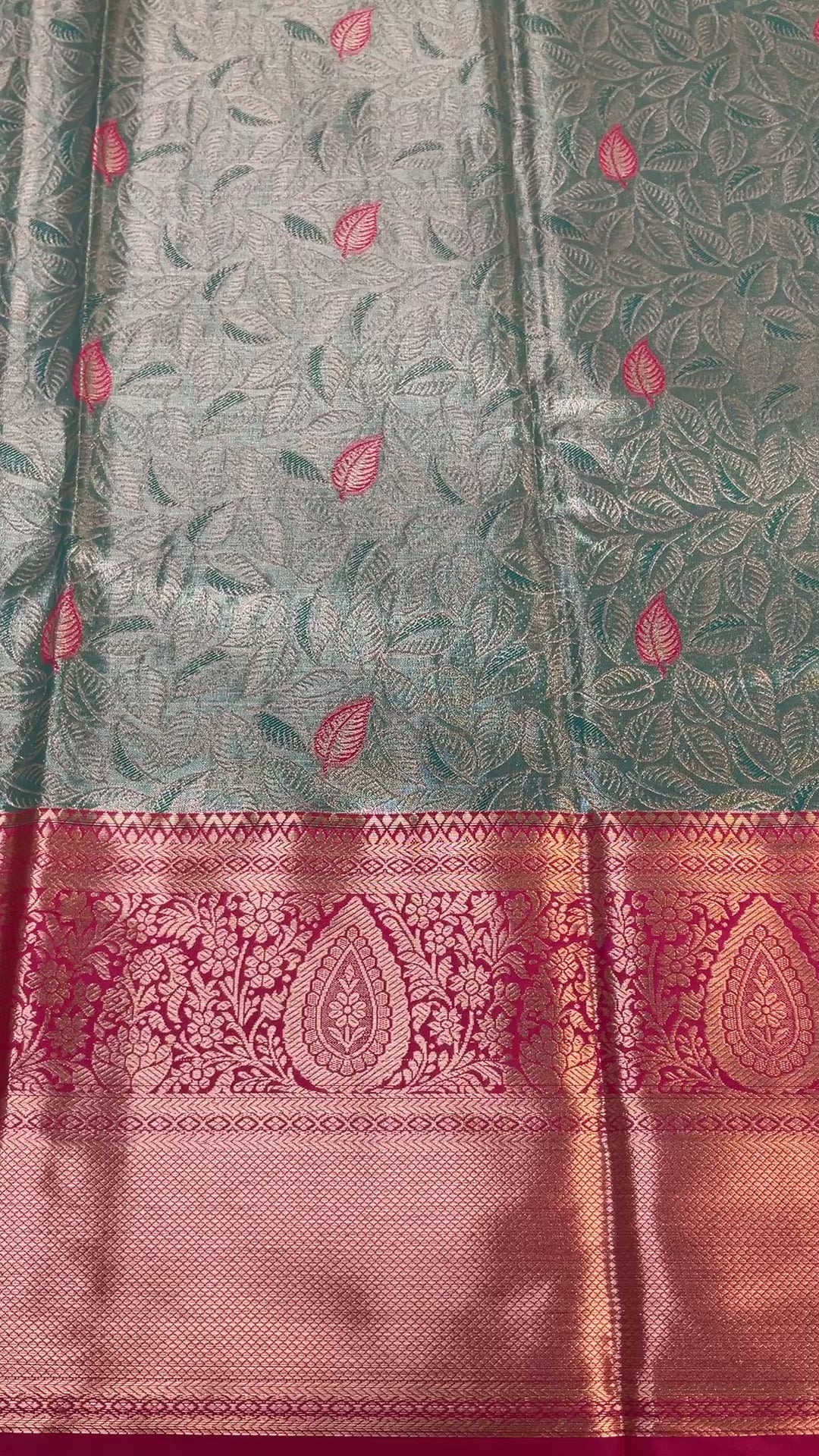 Semi Silk Kanjeevaram - allover Design Blue Saree