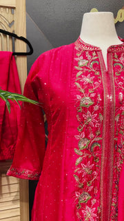 Plus Size Colorful Anarkali Kurti Set