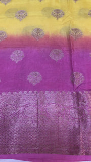 Dual color Butter crape saree