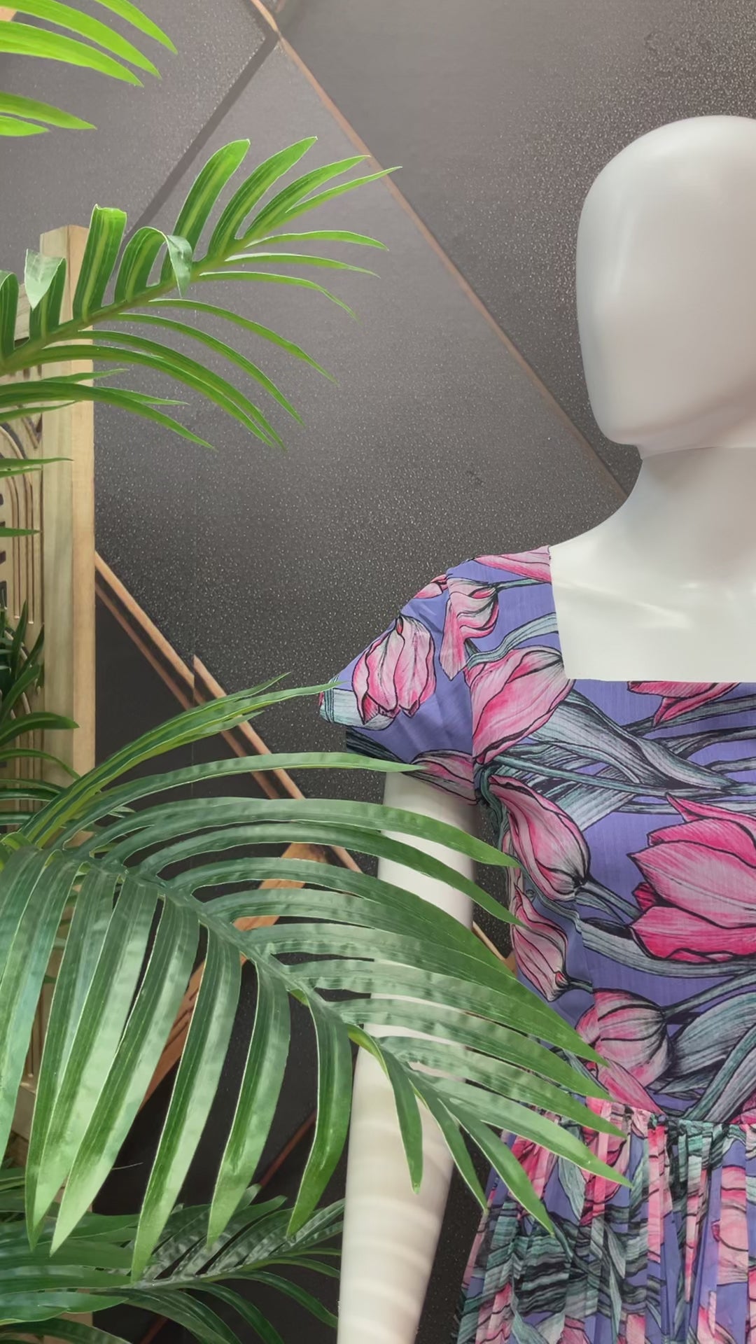 Violet Designer Gown - Elegant Indian Anarkali Ethnic Frock