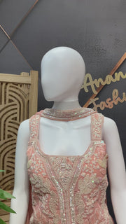 Pastel Colors Stylish Palazzo/ Sharara Set