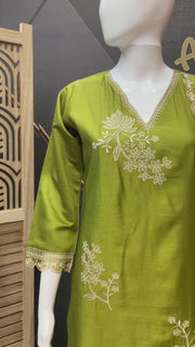 Green Party wear Kurti set