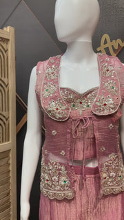 Palazzo set with vest