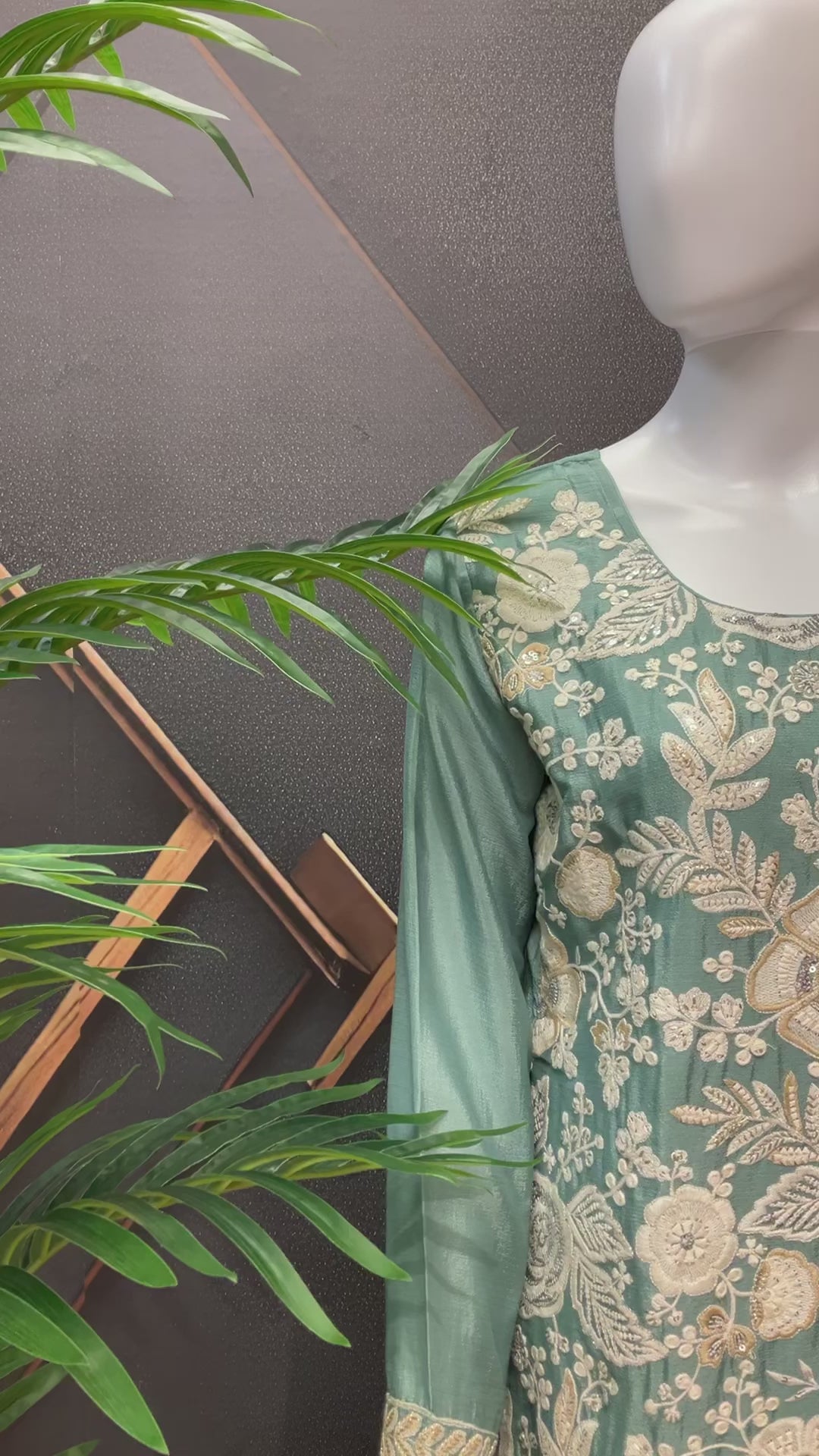 Party wear sharara suit with Heavy Embroidery work