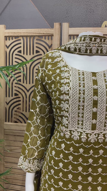 Heavy Work Party Wear Designer Sharara Set - Wedding & Festive