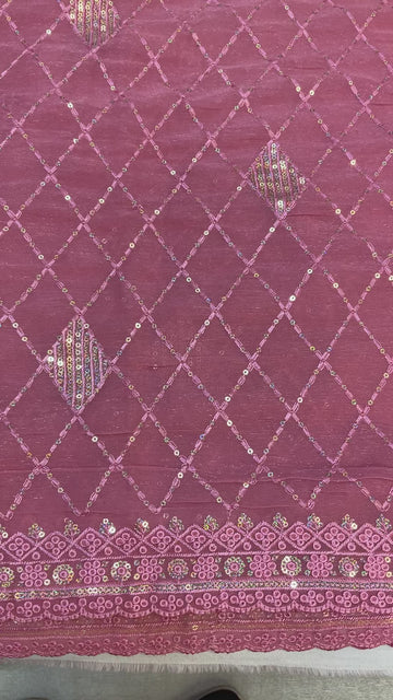 Pastel Colors Cocktail Party Wear Shimmery Chiffon Saree - Soft & Elegant