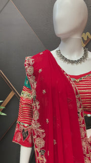 Garba Black Designer Silk Chaniya Choli set
