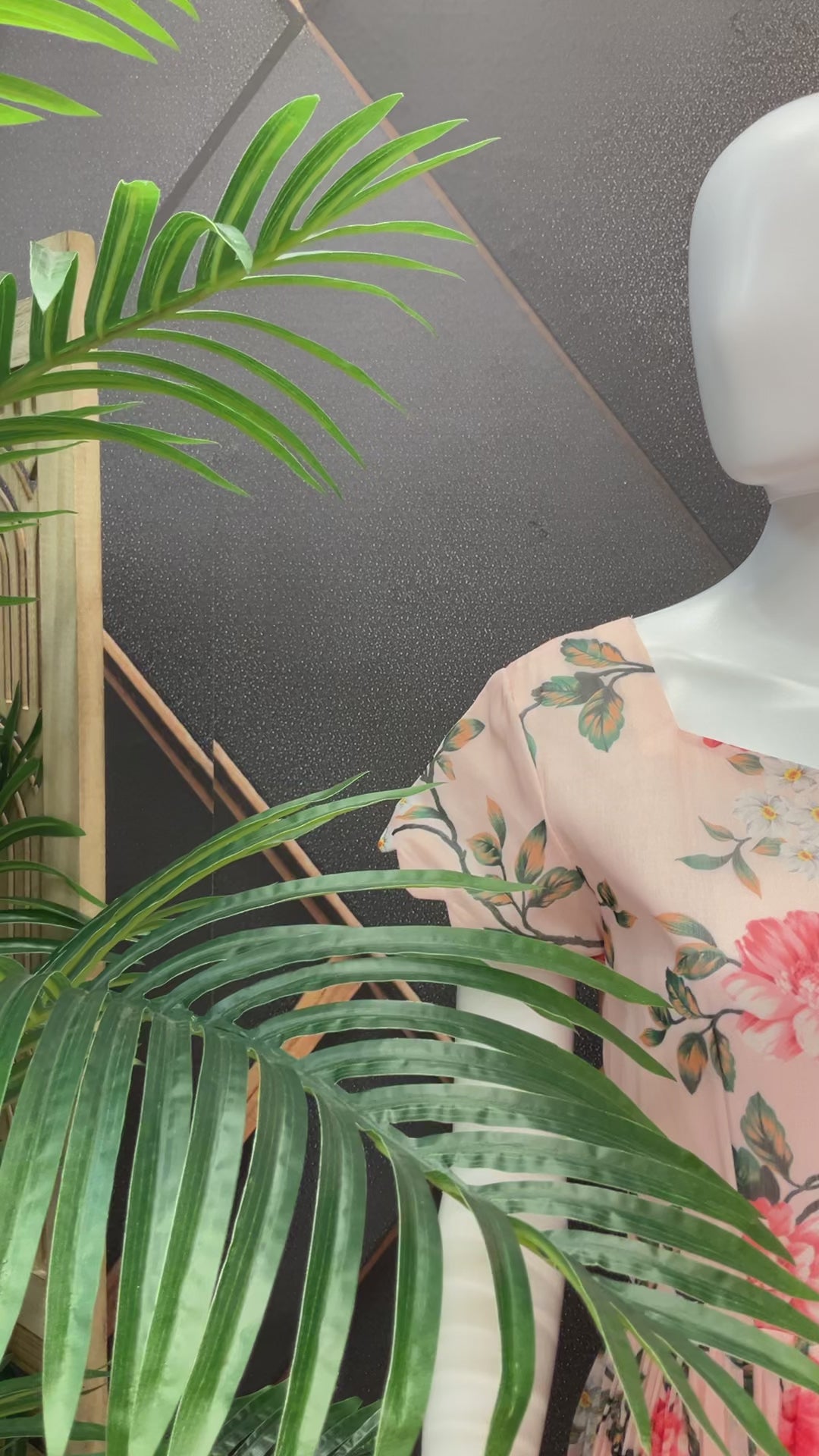 Peach Designer Gown - Elegant Indian Anarkali Ethnic Frock