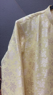 Plus Size Party Wear Yellow Men’s wear  Sherwani set